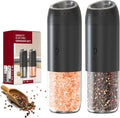 Gravity Electric Salt and Pepper Grinder Set, Automatic Salt Pepper Mill Grinder by KVKID