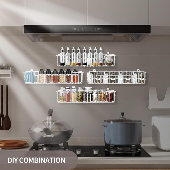Spice Rack Wall Mount, Spice Holder Shelf Saving Space - Image 5