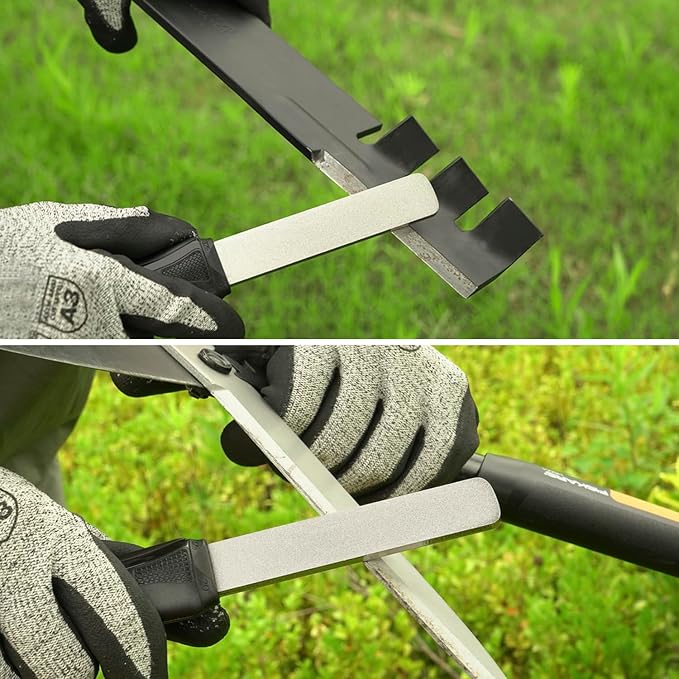 SHARPAL 121N Dual-Grit Diamond Sharpening Stone File Garden Tool Knife - Image 5