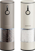 Stainless Steel Rechargeable Electric Salt and Pepper Grinder Set – USB Charging by GORMODEOfficial
