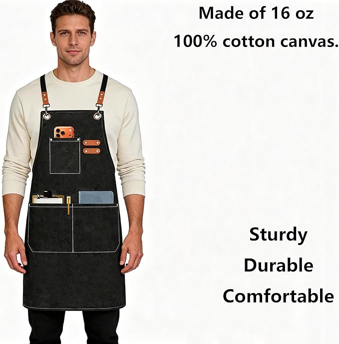 AFUN Chef Aprons for Men Women - Image 3
