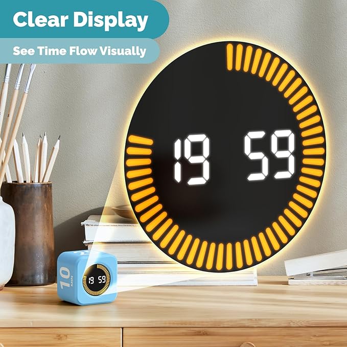 KADAMS Pomodoro Cube Timer Productivity Visual Timer - Image 3