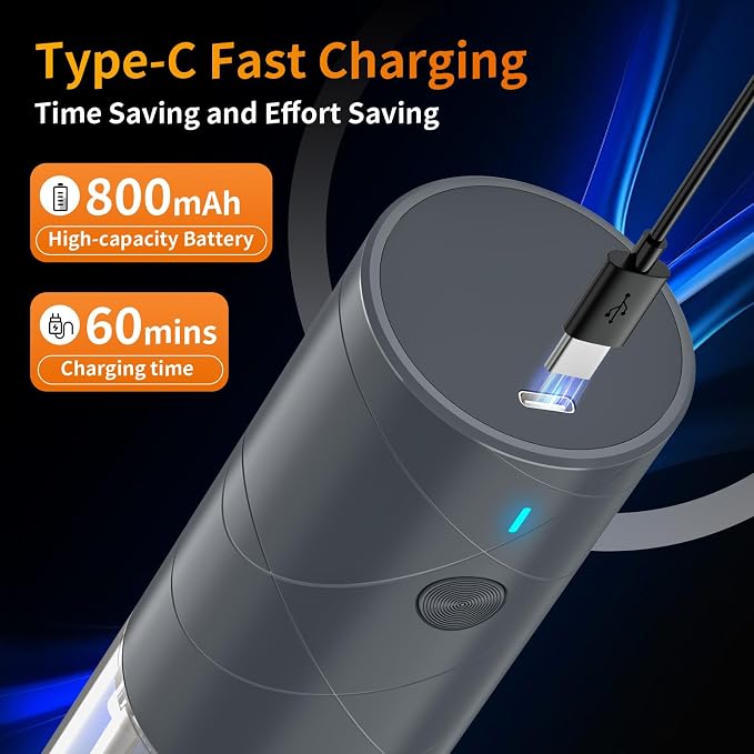 2Pack Electric Salt and Pepper Grinder Set USB Rechargeable - Image 4