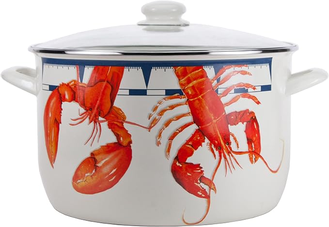 Golden Rabbit Enamelware Soup or Stock Pot, 18 quart - Image 3