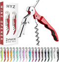 HYZ 2-Pack Wine Opener Waiter Corkscrew, Professional Wine Key by HYZ