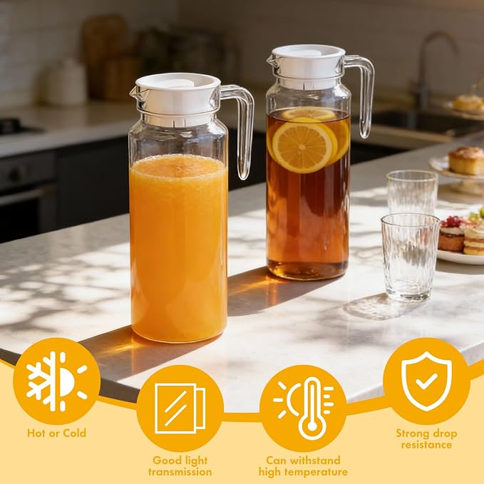 Didaey 4 Pcs Acrylic Water Pitcher - Image 4
