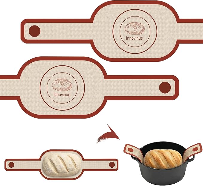 Silicone Bread Sling for Dutch Oven, Easy Clean Sourdough Baking Supplies by InnovihueFlossPicks