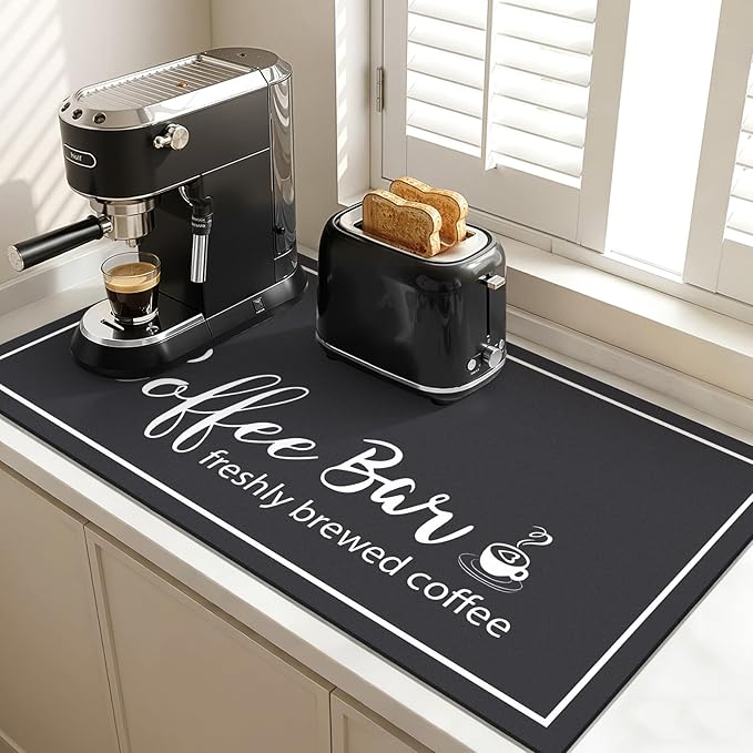 Findosom Dish Drying Mat, Cuttable Drying Mat by Findosom