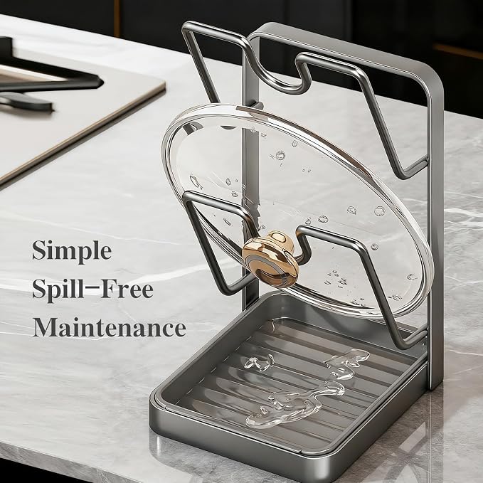 OJJ 2026 Upgraded 304 Stainless Steel Pot Lid Holder While Cooking, Kitchen Pot - Image 5