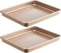 HONGBAKE 2 Pack 11 x 9 Inch Toaster Oven Pans and Trays, Small Baking Sheet Set by HONGBAKE