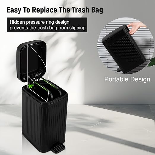 rejomiik Small Bathroom Trash Can - Image 5