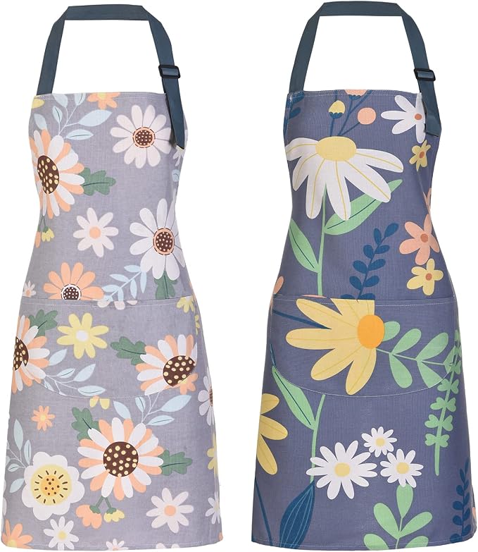 2 Pack Floral Apron for Women by ARBINSON