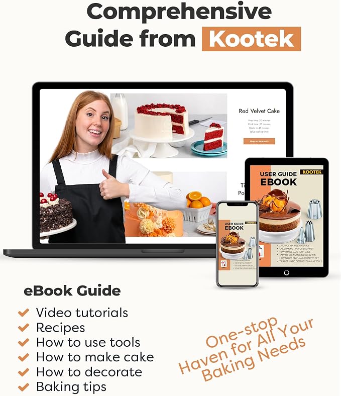 Kootek 71PCs Cake Decorating Kit, Baking Supplies Tools - Image 4