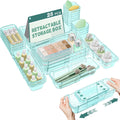 25 Pcs Clear Drawer Organizer, Adjustable Drawer Storage Box, 3-Size