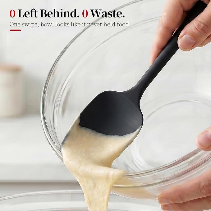 600ºF Heat Resistant Spatulas, High Heat Food Safe Semless Kitchen Silicone - Image 7