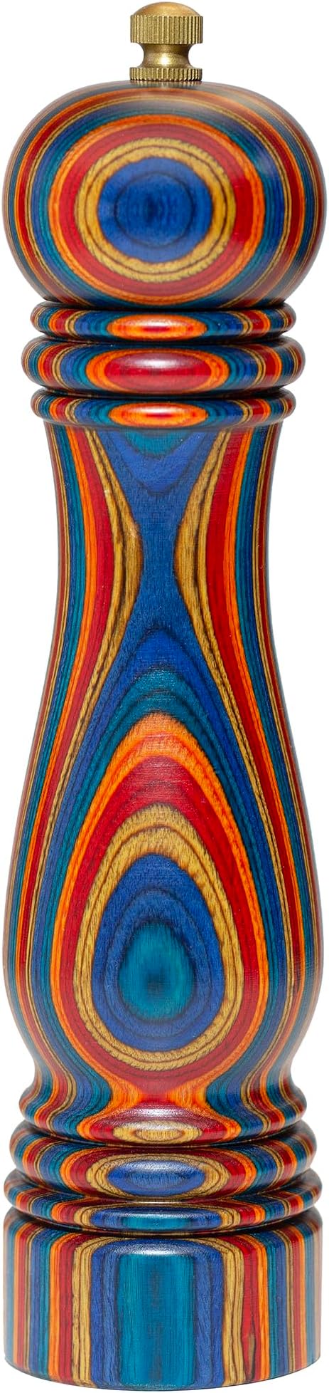 Baltique Montego Bay Pepper Grinder – 8 Inch Colorful Wooden Pepper Mill by TotallyBamboo