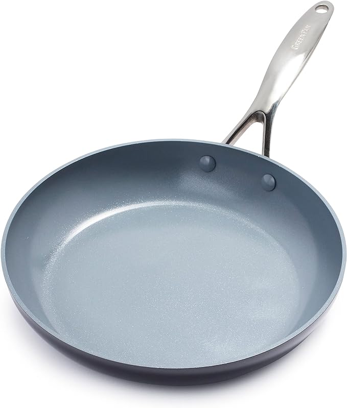 GreenPan Valencia Pro Ceramic Nonstick 12” Frying Pan Skillet, Hard Anodized by GreenPan