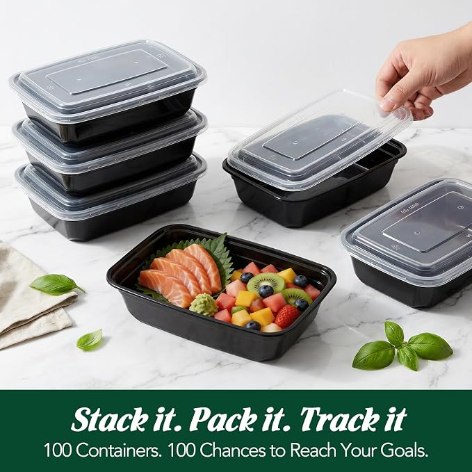 Glotoch Meal Prep Containers 32oz 100 Pack - Image 9