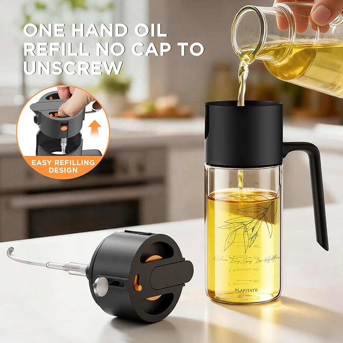 PLAPITATE 17oz/500ml Premium Olive Oil Sprayer - Image 5