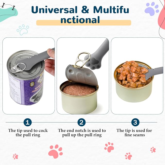 Uiifan Cat Food Lid Cat Food Can Covers Lids 8 Pcs Pet Can Supplies Set 5 - Image 4