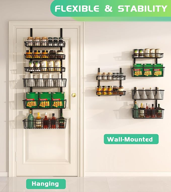 Mefirt Over The Door Pantry Organizer, Pantry Organization and Storage - Image 6
