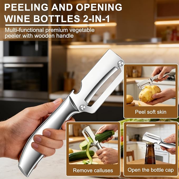 2Pc Multi-Functional Vegetable Peeler - Image 5