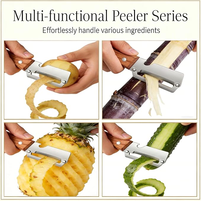 3Pcs Multifunctional Vegetable Peeler, 2-in-1 Multifunctional Vegetable Peeler - Image 4