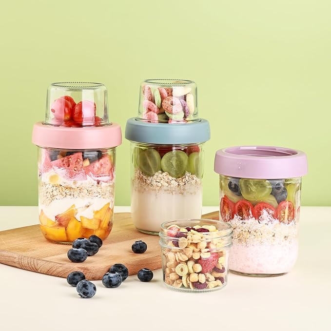 Wells 6 Pack Overnight Oats Containers - Image 3