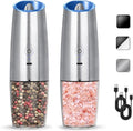 Rechargeable Electric Salt And Pepper Grinder Set, Automatic Gravity Electric by KIARYUOLL