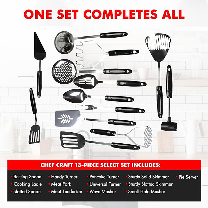 Chef Craft Select Sturdy Masher, 11 inch, Stainless Steel - Image 4