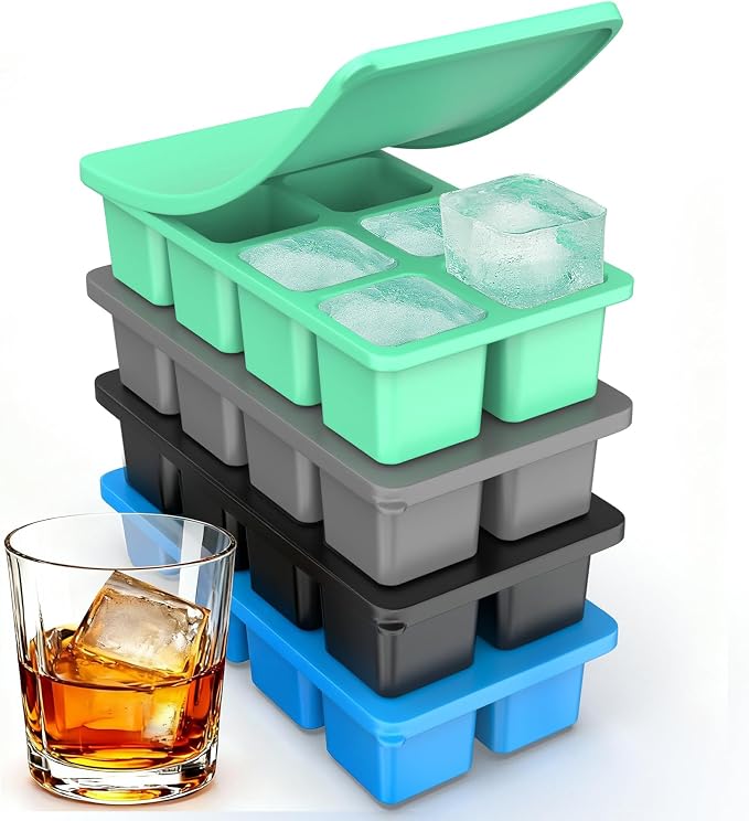 Large Silicone Ice Cube Trays by ZDPMK