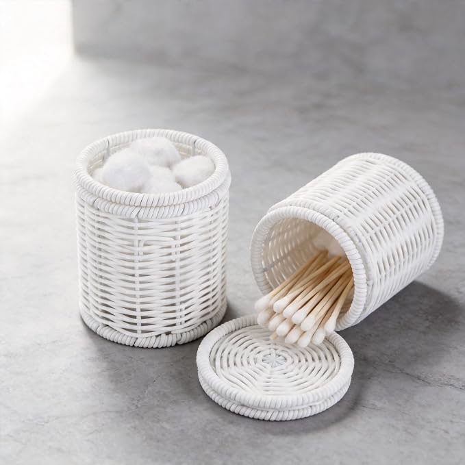 Rattan Jars, Decorative Storage Boxes - Image 4