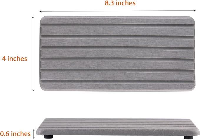 NiuYichee 2 PCS Water Absorbent diatomite Coasters, 8.3" x 4" Water Absorbing - Image 7