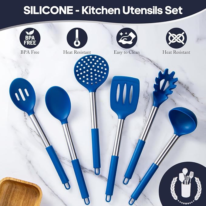 Silicone Kitchen Utensils Set - Image 4