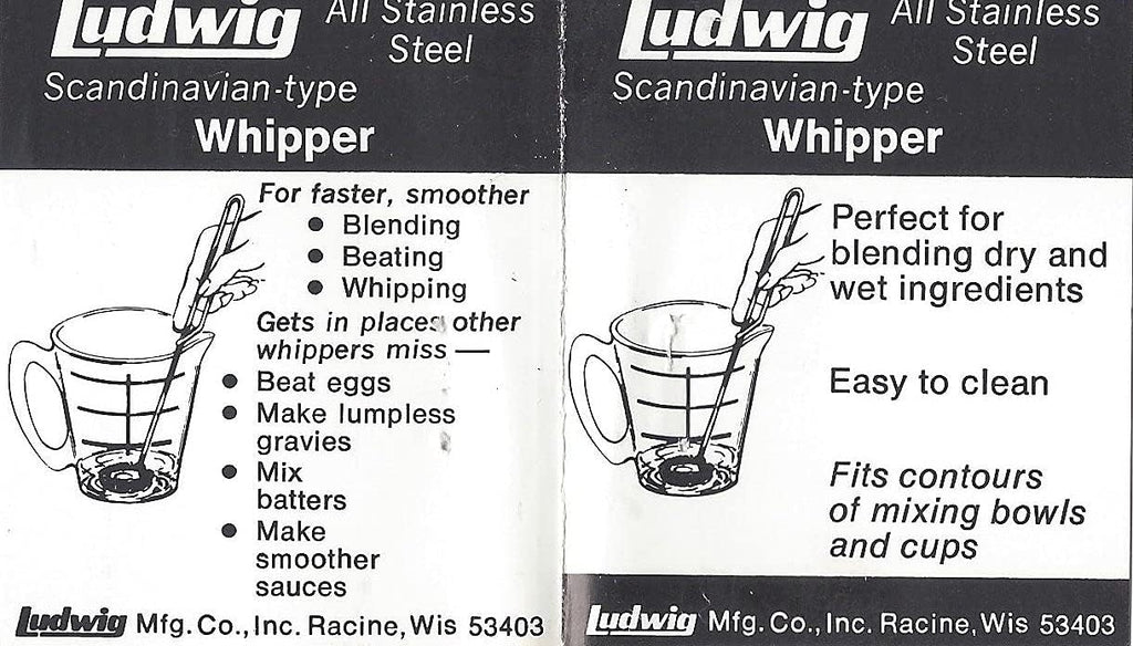 Whisk Mixer (Large Whipper) 100% Made in the USA