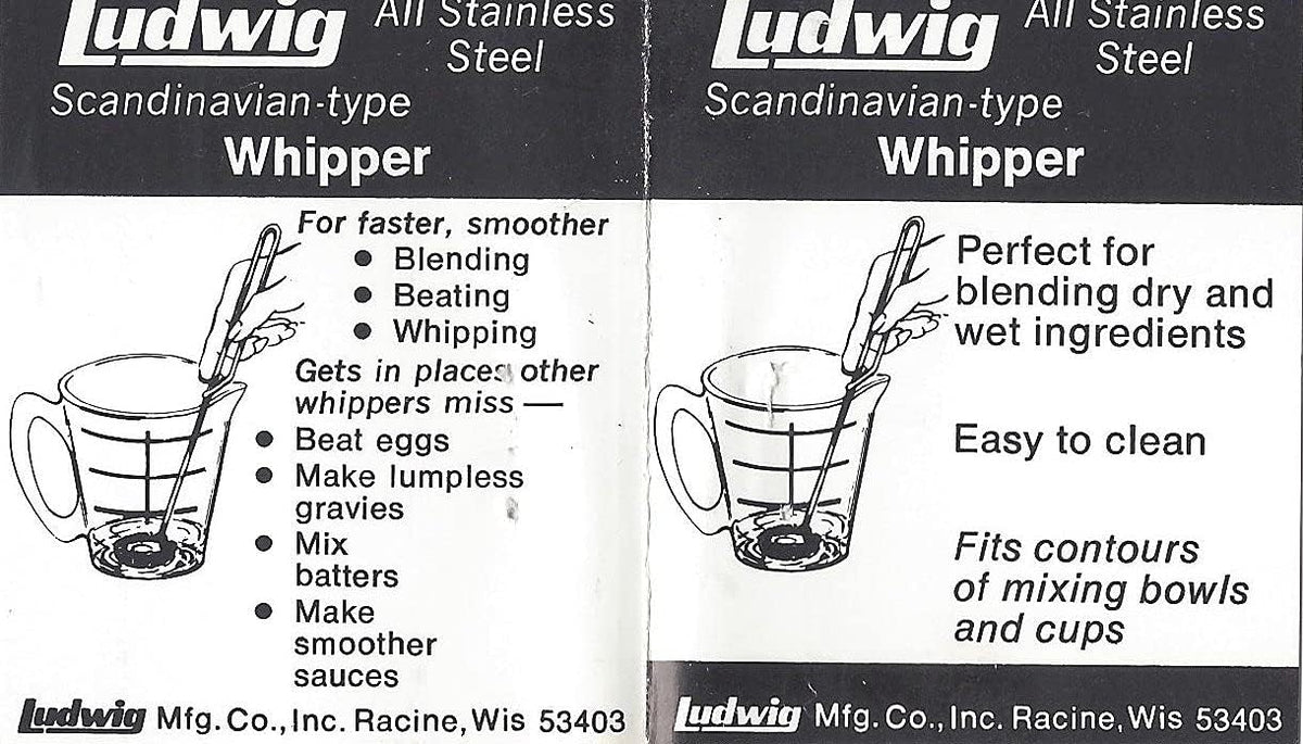 Whisk Mixer (Large Whipper) 100% Made in the USA