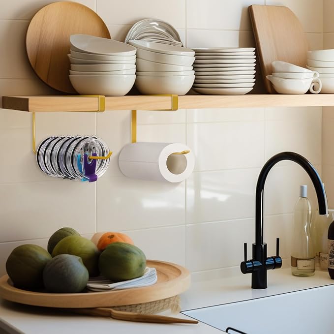 2 Pack Tumbler Lid Organizer, Horizontal Tumbler Lid Storage Hook Up to 20 Lids - Image 5