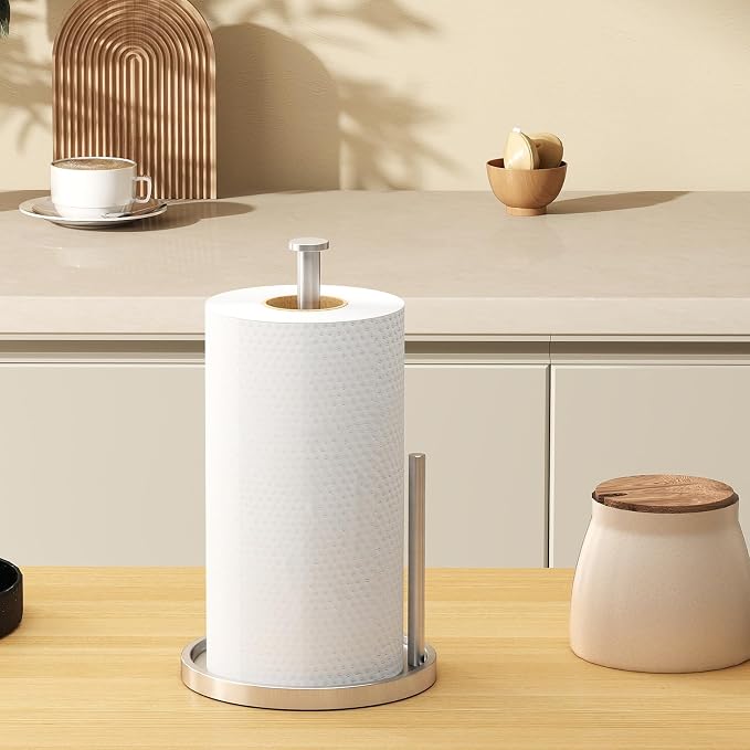 Paper Towel Holder Countertop, Standing Paper Roll Holder - Image 7