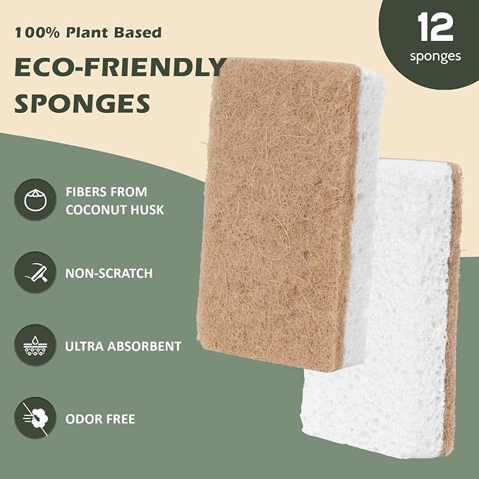 Isshah Plant-Based Kitchen Sponges - Image 2