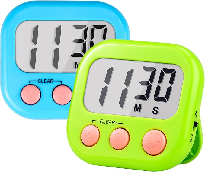 Timer for Kids Teachers Supplies Digital Kitchen Timers for Cooking Large by AOUCE