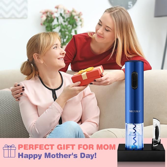 Secura Electric Wine Opener, Automatic Electric Wine Bottle Corkscrew Opener - Image 8