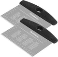 Ourokhome 2 Pack Bench Scraper Dough Cutter, Stainless Steel Dough Scraper by Ourokhome