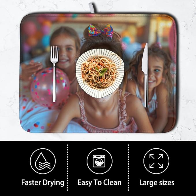 Customized Microfiber Fabric Dish Drying Mat - Image 4