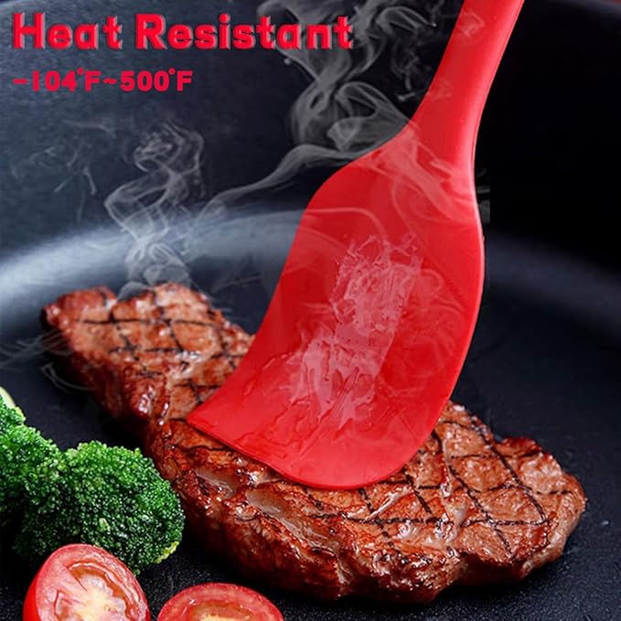 8 Pieces Silicone Spatulas, 8.3 inch Small Spatulas Non-stick Heat-Resistant - Image 6