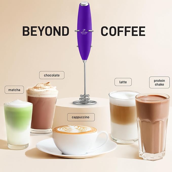 Zulay Kitchen Patented Tornado Triple Whisk Milk Frother - Image 3