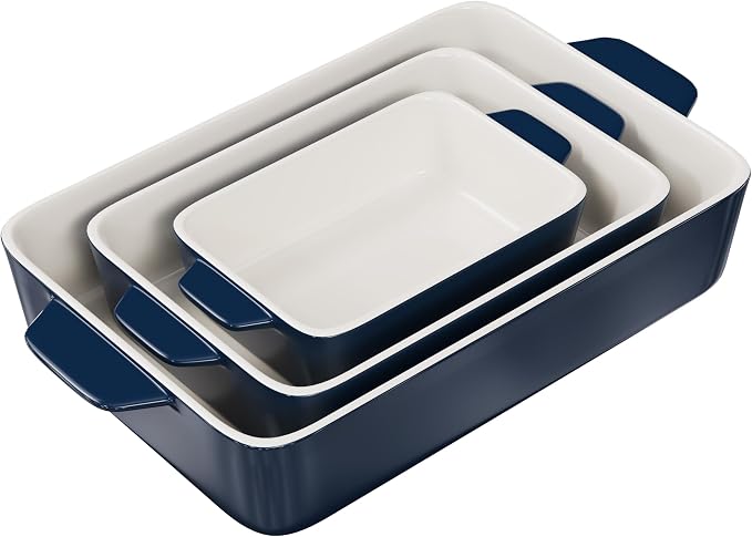 Kook Casserole Dish, Ceramic Baking Dish, Large Lasagna Pan Deep - Image 2