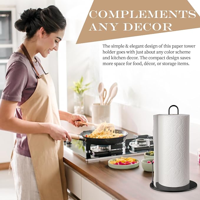 30Pack Paper Towel Holder, Bulk Black Paper Towel Holder Stand Countertop - Image 5