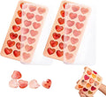 2 Pack Heart-Shaped Ice Cube Trays by Ciyliwiyi