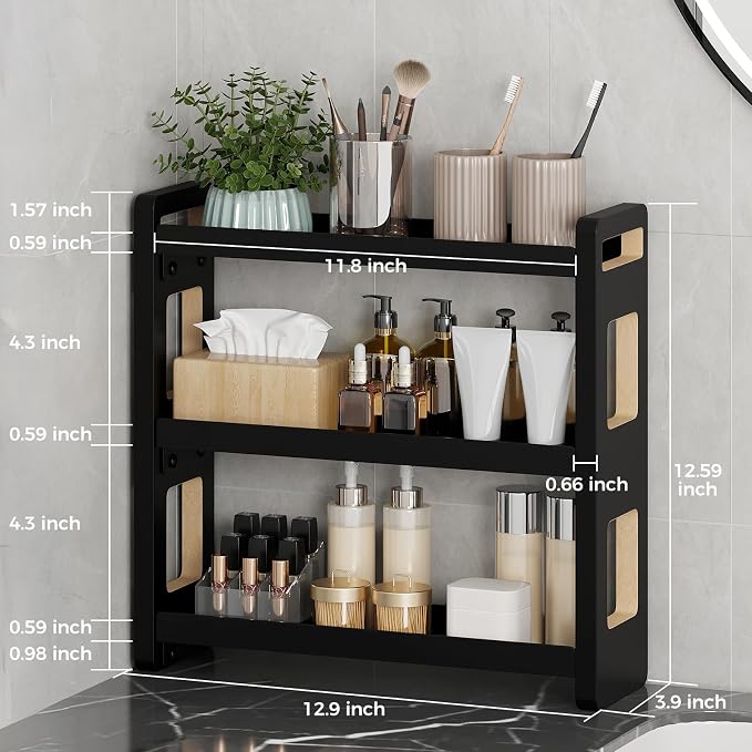 Bathroom Counter Organizer, Bathroom Counter Shelf, Bathroom Organizers - Image 2