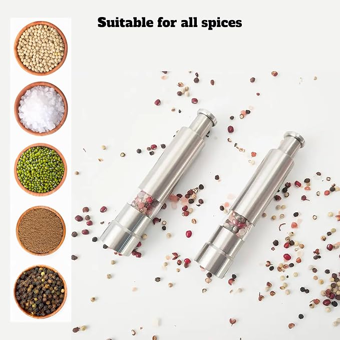 Modern Thumb Click Salt and Pepper Grinder - Image 5